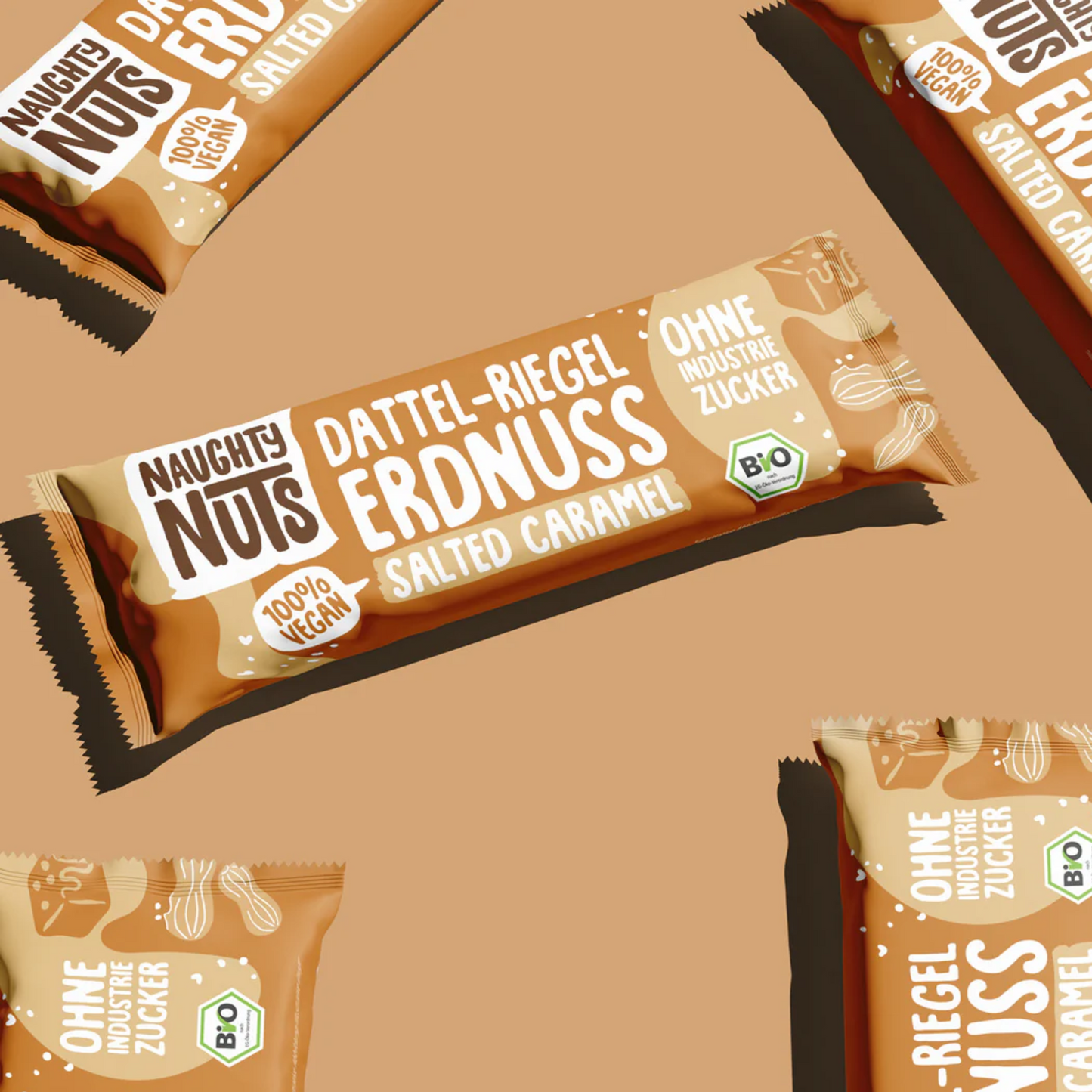 Date bar, salted caramel