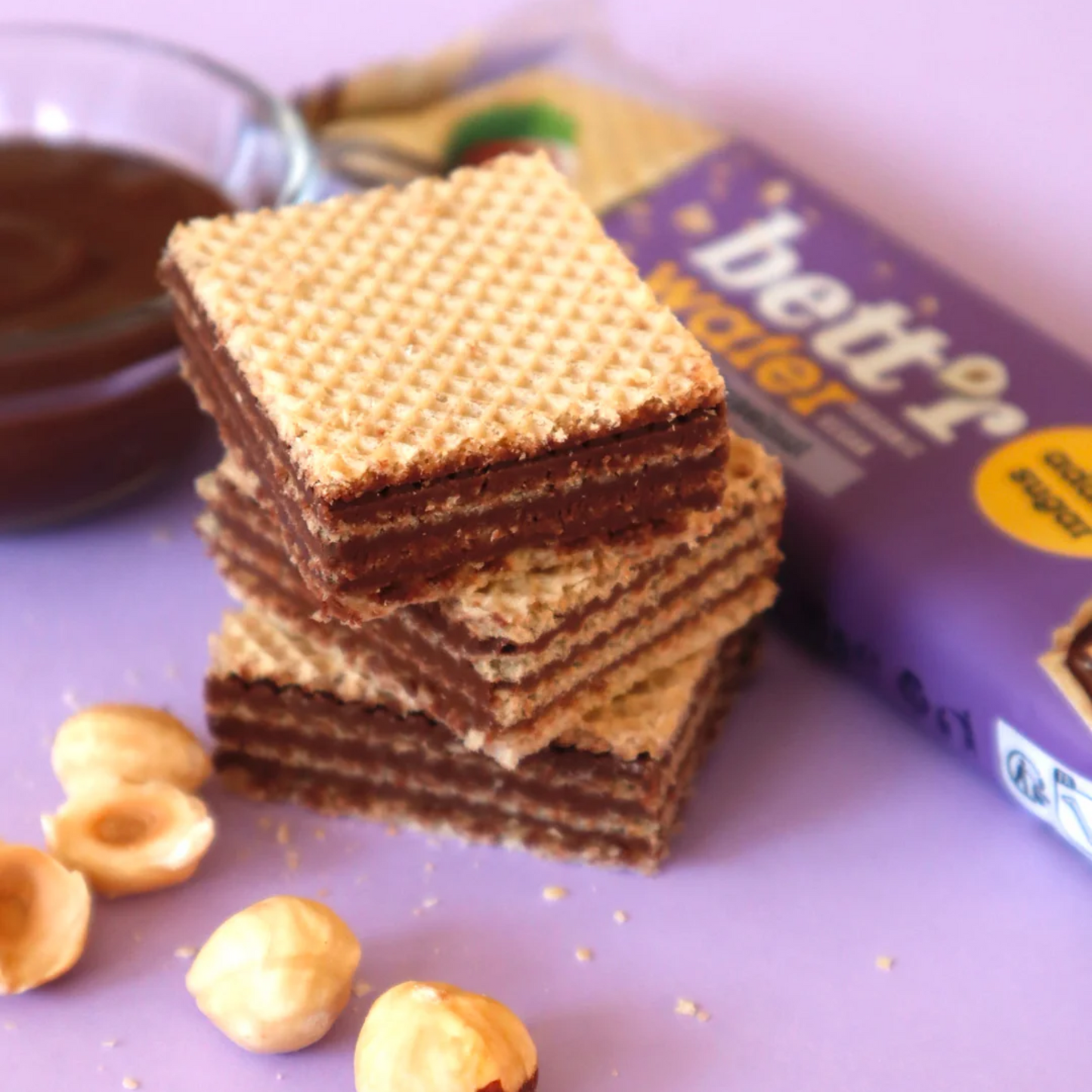 Hazelnut cacao wafer (no added sugar) Box of 15