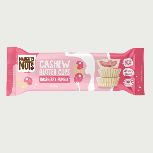 Cashew butter cups, raspberry rumble